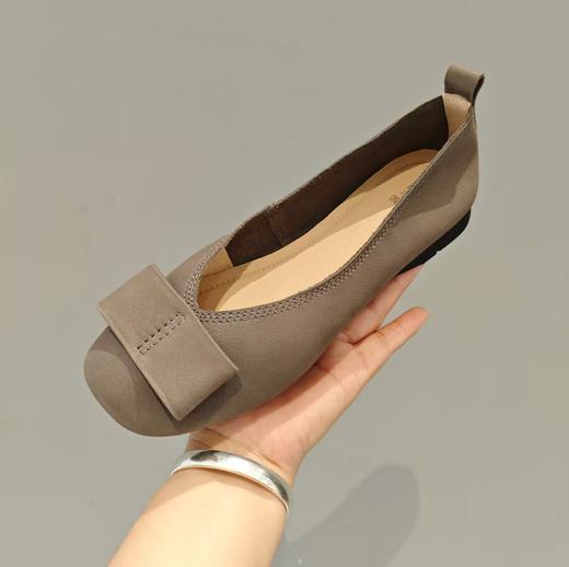 【秋季新款】西村名物2025年秋季新款舒适平底软底防滑小圆头浅口单鞋X25CE30561 商品图2