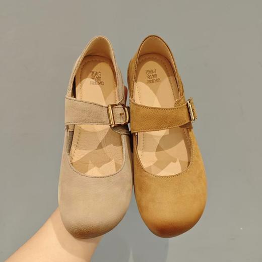 【秋季新款】2025年秋季新款舒适透气低跟防滑舒软浅口单鞋玛丽珍单鞋X25CE30731 商品图0