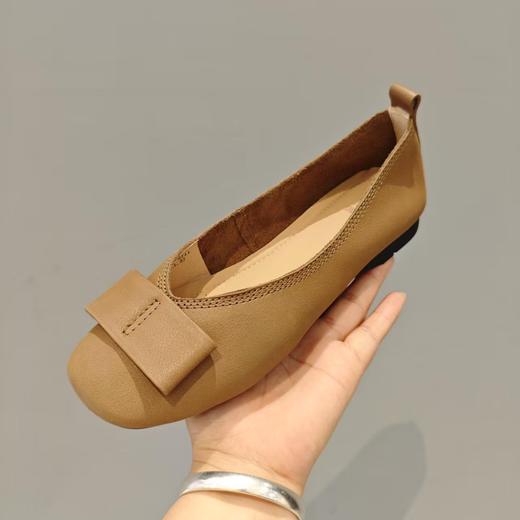 【秋季新款】西村名物2025年秋季新款舒适平底软底防滑小圆头浅口单鞋X25CE30561 商品图3