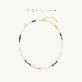 Manrey玛芮雅“青霞拾光”多巴胺串珠项链|淡水珍珠，绿松石