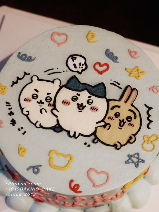 「吉伊卡哇Chiikawa」手绘蛋糕·100%动物奶油（附图6寸·提前3天预订） 商品图2