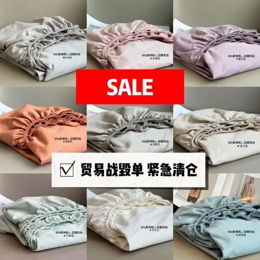 爆单ing【奥地利60s兰精天丝床笠】100%莱赛尔纤维自带凉感 亲肤透气 丝滑触感升级 防滑多功能合一 商品图1