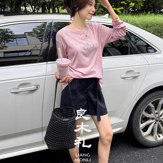 【部分现货】良木礼亚麻短裤（腰带）（043718-1） 商品图0