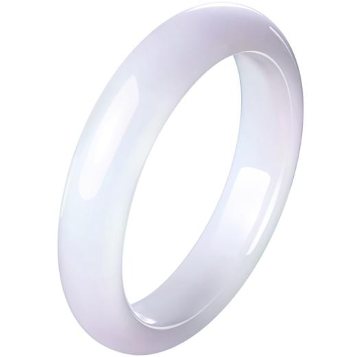 V118736-A-X028V00035602 周大福CHOW TAI FOOK 白月光淡紫色简约大方玉髓手镯-V118736 商品图0