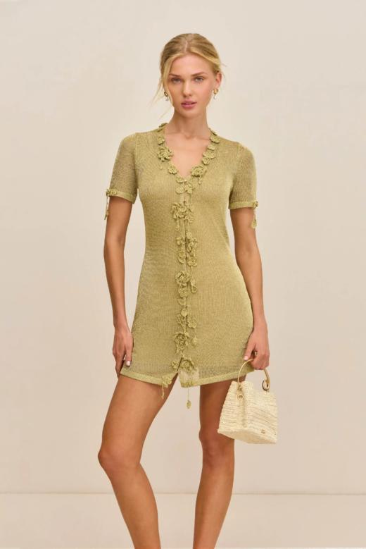 Cult Gaia - Zenya Dress - Gold - 女装 - 连身裙 - 金色 商品图2