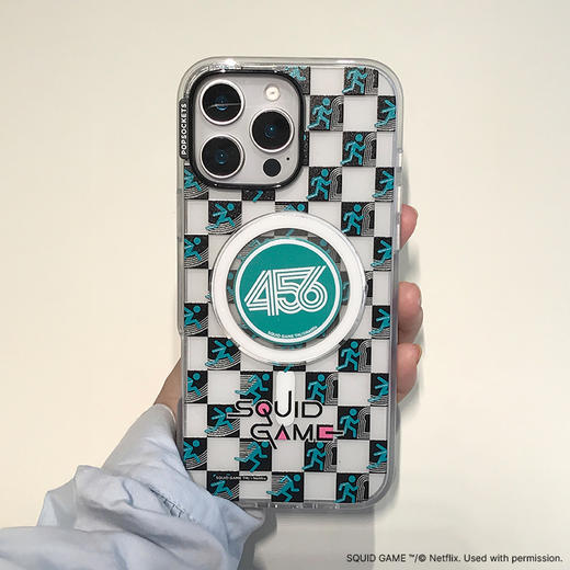 【游戏开始】456号玩家 PopSockets x Netflix合作系列 POPGRIP泡泡骚手机粘贴式气囊支架 Graphic平面系列 绿色 商品图1