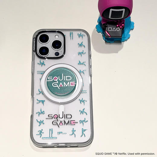 【游戏开始】游戏目录 PopSockets x Netflix合作系列 POPCASE手机壳 MagSafe Popcase磁吸款 透明 iPhone16/15/14 商品图1