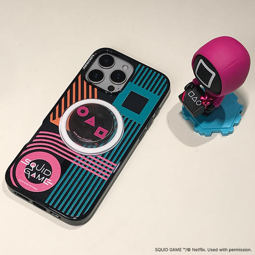 【游戏开始】神秘符号 PopSockets x Netflix合作系列 POPGRIP泡泡骚手机粘贴式气囊支架 Graphic平面系列 黑色 商品图1