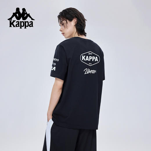 Kappa卡帕背靠背运动短袖男士2025夏季新款休闲纯棉t恤宽松上衣女KPCGCTD73 商品图4