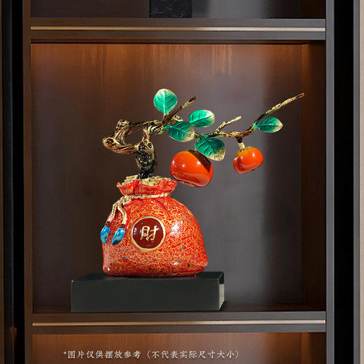 E-QK-BJ1501A世代有钱-纯铜摆件（220*100*220） 商品图2