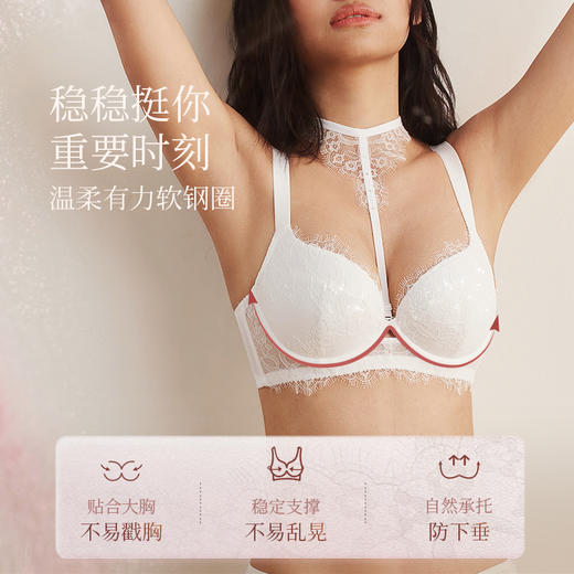 【积分兑换】[十周年]拾光分胸型四分之三杯舒适包裹感内衣性感大杯文胸 商品图2