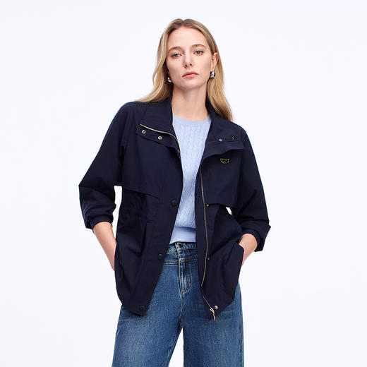 EITIE爱特爱简约休闲显瘦外套秋季新款8303001 商品图3