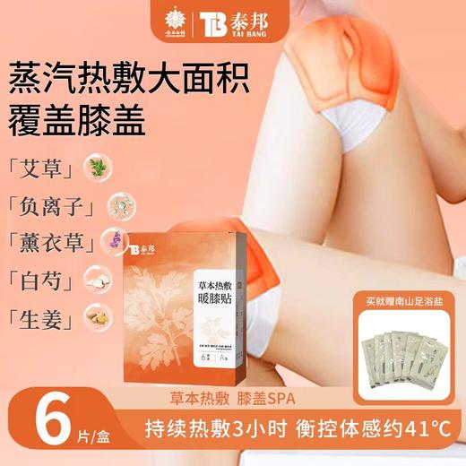 云南白药泰邦 草本热敷暖膝贴 219mm*145mm A型 1片/袋*6袋/盒 共发2盒 厂家直发 商品图0