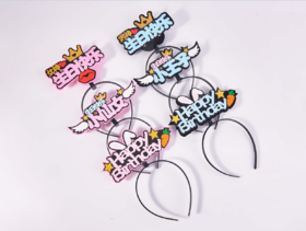 生日发箍（带灯）4选1（单买不配送）