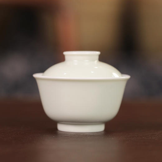 【忘言】豆青釉mini盖碗 曰何文人器 商品图0