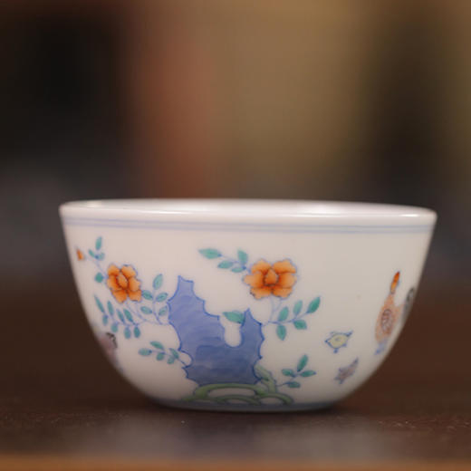 【忘言】拟康熙斗彩鸡缸杯 曰何文人器 商品图1