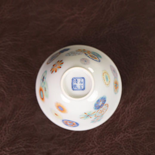 【忘言】斗彩皮球花主人杯  曰何文人器 商品图4
