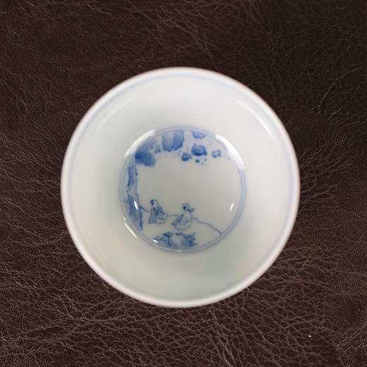 【忘言】素三彩赏心乐事杯 曰何文人器 商品图5