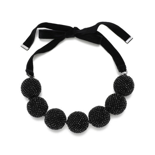 8055180543023 EMPORIO ARMANI 【轻奢高级】女式欧美夸张大颗珠子亮眼系带短项链锁骨链项链 商品图0