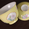 【忘言】柠檬黄地小团花茶碗盖碗 曰何文人器 商品缩略图2