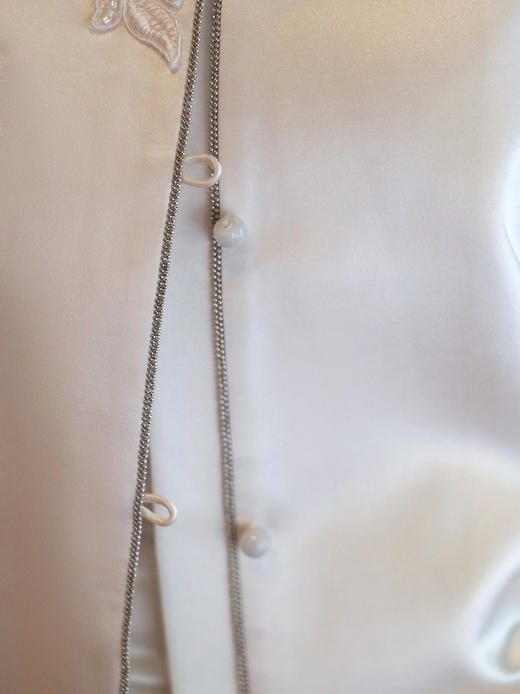 盛唐牡丹| 法式串珠丝毛对襟马甲 商品图2