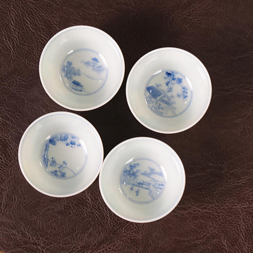 【忘言】素三彩赏心乐事杯 曰何文人器 商品图1