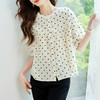 馥迦法式圆领波点纯棉衬衫 商品缩略图2
