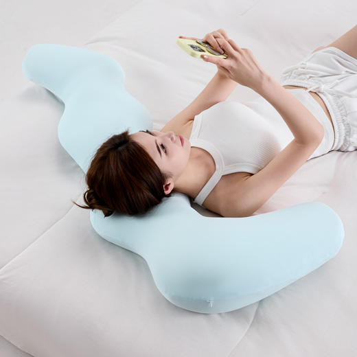 【热卖推荐】自然醒海马记忆棉睡觉长抱枕秋冬德绒升级款孕妇枕床上侧睡夹腿专用枕头沙发靠枕床头靠垫XK（预售5天发） 商品图5