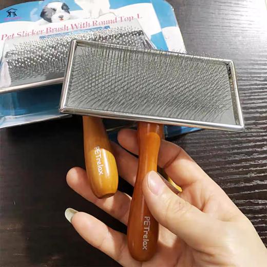 PETrelax木柄方形梳 商品图1