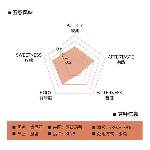 肯尼亚 超级玛蒂 水洗 浅烘焙手冲咖啡豆 商品图1