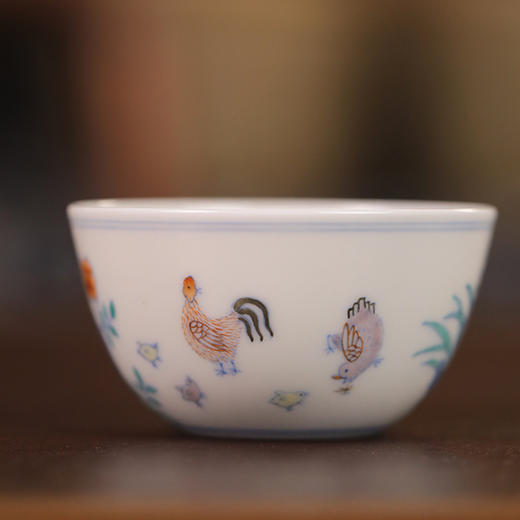 【忘言】拟康熙斗彩鸡缸杯 曰何文人器 商品图2