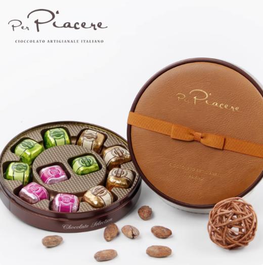 【精选】意大利进口 卡卡尼 什锦牛奶什锦黑巧克力 纯可可脂 圆形礼盒（115g） 商品图1