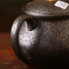 日本常滑烧昭龙梅原昭二金摘手绘天目釉后手急须茶壶 商品缩略图3