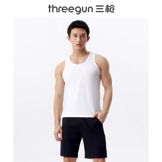 Threegun三枪 高支新疆棉男背心-30611A311 商品图1
