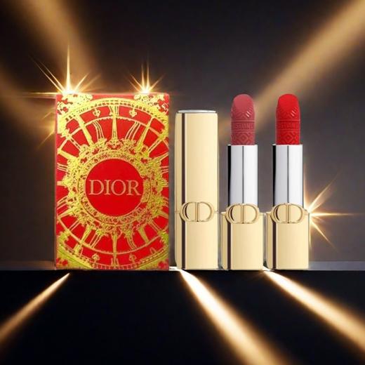 春日限定【热销】迪奥金管口红丝绒999+丝绒720节日限定两件套1.5gx *2 商品图4