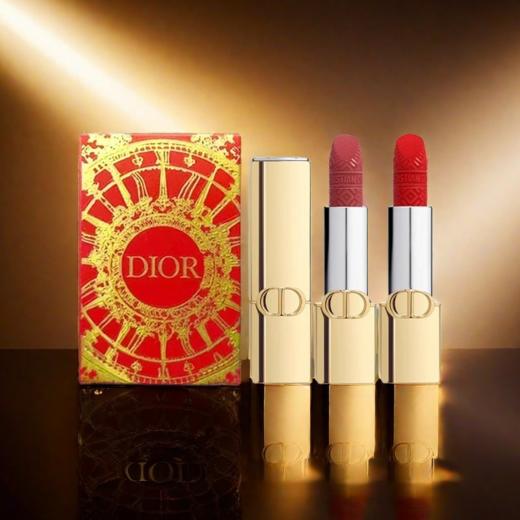 春日限定【热销】迪奥金管口红丝绒999+丝绒720节日限定两件套1.5gx *2 商品图3