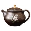 日本常滑烧昭龙梅原昭二金摘手绘天目釉后手急须茶壶 商品缩略图0