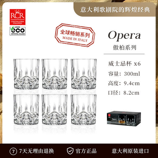 RCR意大利进口水晶玻璃威士忌酒杯酒樽套装酒具轻奢ins用傲柏威士忌酒具1壶6杯 商品图3