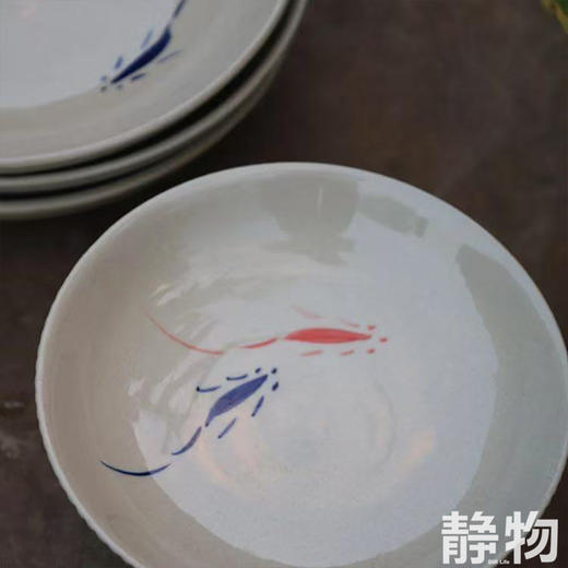 非遗双鱼画样青花陶碗/盘子/茶杯｜云南 商品图1