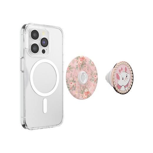 【玛丽猫】玛丽猫画像·MagSafe圆啪嗒 PopSockets x 玛丽猫 联名系列 MAGSAFE磁吸手机气囊支架 Round圆啪嗒系列 粉色 金属珐琅 商品图4