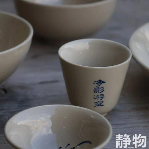 非遗双鱼画样青花陶碗/盘子/茶杯｜云南 商品图4