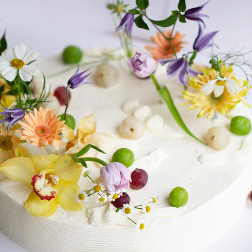 「卓卓高」TableCake｜「一室一隅皆风景」荔枝葡萄味圆桌糕 商品图2