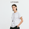 LIYIHAN 2025夏季新款通勤白色T恤女蕾丝短袖设计感小众露背上衣 商品缩略图4