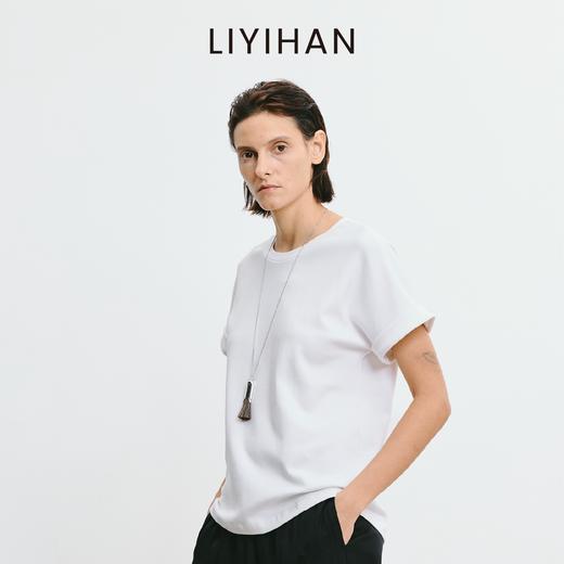 LIYIHAN 2025夏季新款通勤白色T恤女蕾丝短袖设计感小众露背上衣 商品图4
