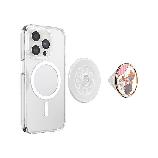 【玛丽猫】小猫被窝·MagSafe圆啪嗒 PopSockets x 玛丽猫 联名系列 MAGSAFE磁吸手机气囊支架 Round圆啪嗒系列 粉色 商品图4