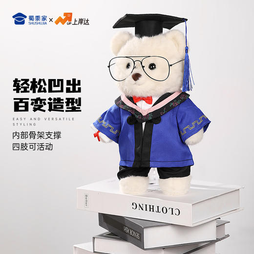 【毕业熊】可定制学士/硕士/博士毛绒公仔玩具礼盒装文科/理科/工科/医科/农科/军科小熊玩偶送礼摆件 商品图7