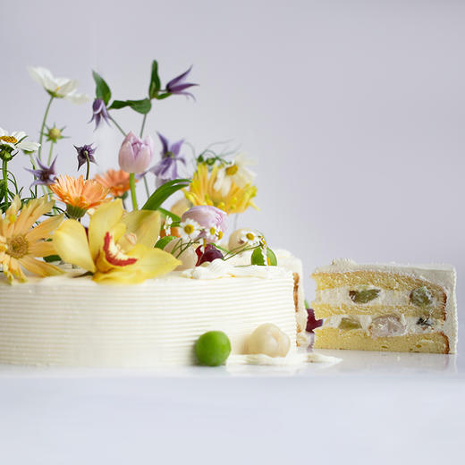 「卓卓高」TableCake｜「一室一隅皆风景」荔枝葡萄味圆桌糕 商品图4