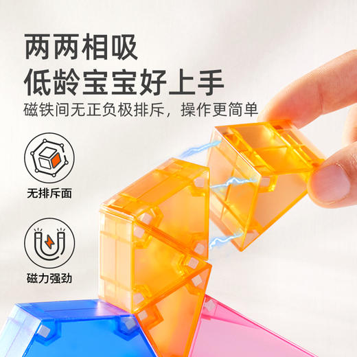 【丸丫专属】mideer弥鹿儿童益智百变磁力积木儿童宝宝益智玩具生日礼物 商品图1