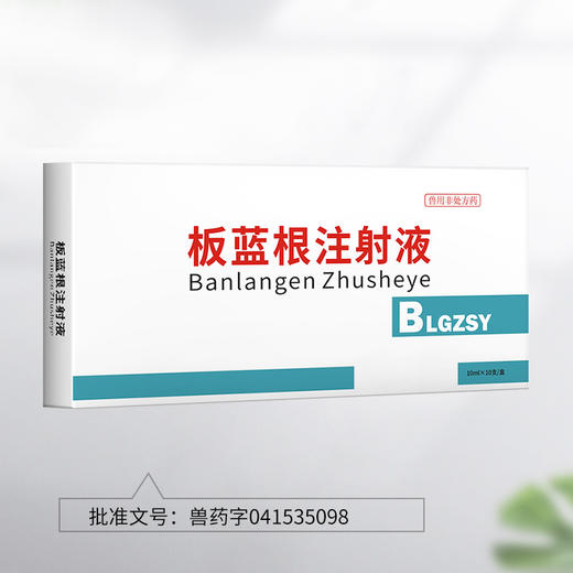 【社群专享】板蓝根注射液10ml*10支 感冒流感退烧抗病毒 猪牛羊药 华畜 商品图5