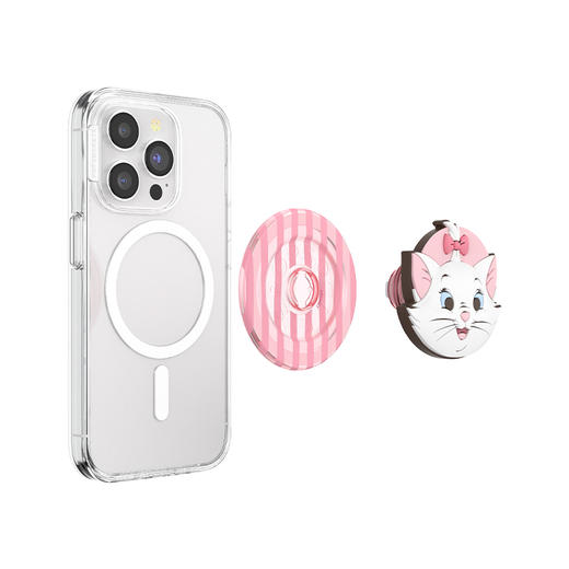 【玛丽猫】戳戳玛丽猫·MagSafe圆啪嗒 PopSockets x 玛丽猫 联名系列 MAGSAFE磁吸手机气囊支架 Round圆啪嗒系列 粉色 异形硅胶 商品图4